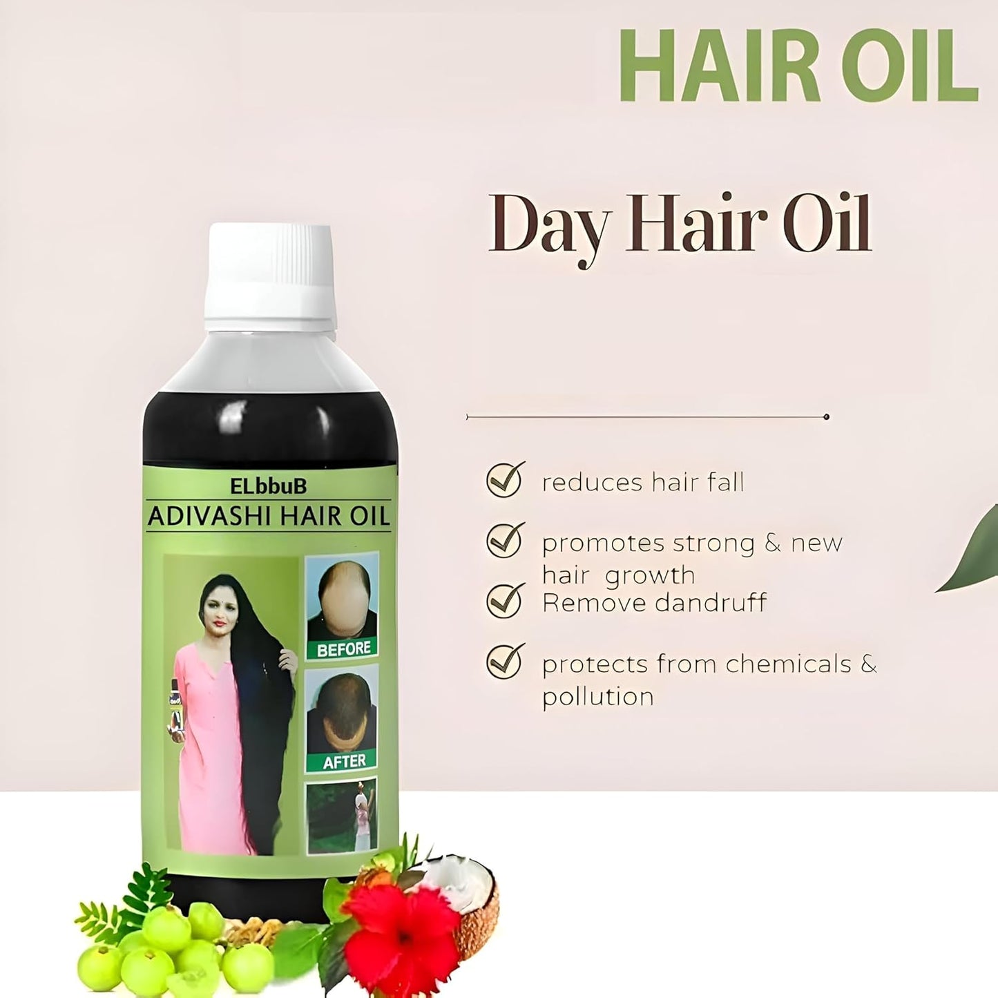 Adivasi Neelgiri Herbal Hair Oil 125 ml bottles.